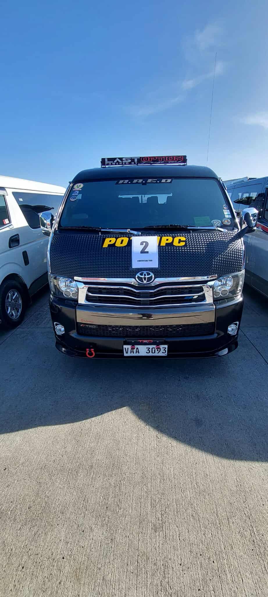 Reliable van hire driver Palawan - safe transportation book van Puerto Princesa airport transfer