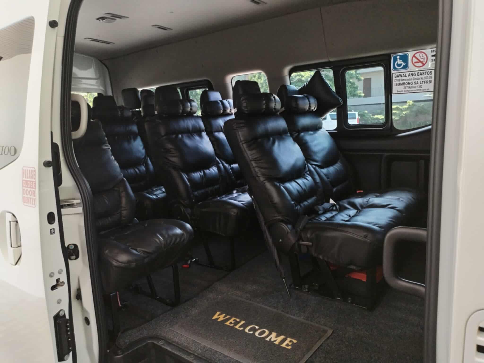 Trusted van rental driver Palawan - family-friendly transportation